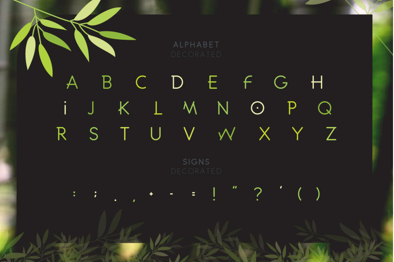 bamboo-line-font
