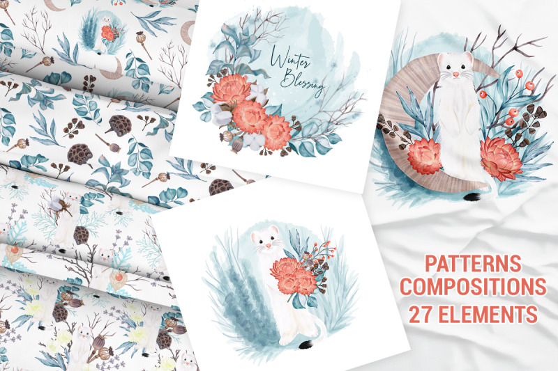 winter-nature-pack-patterns-premade-compositions-wild-animals