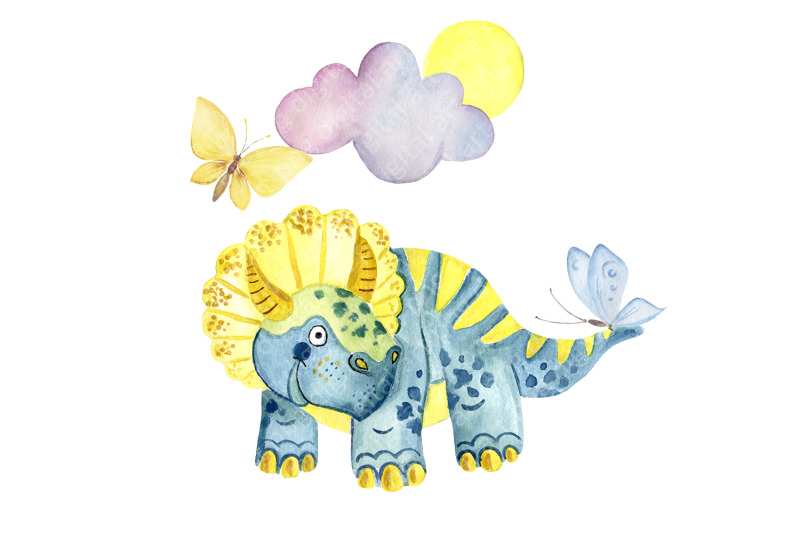baby-dinosaurs-watercolor-clipart