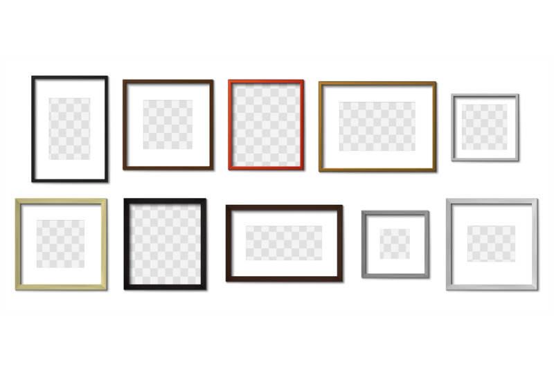 realistic-photo-frame-simple-picture-frames-square-border-and-photos