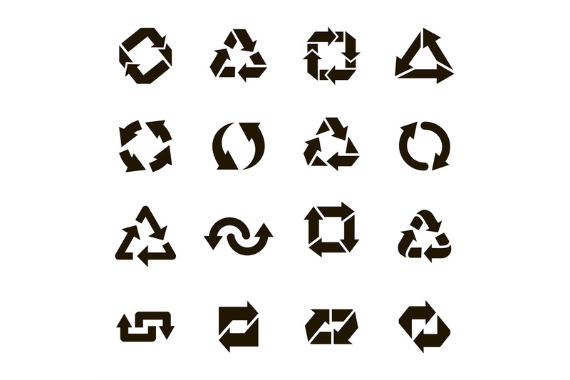 recycle-round-icons-recycling-arrow-sign-organic-ecology-protection