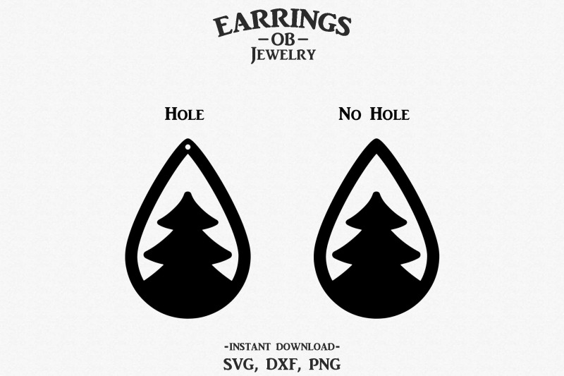 Download Christmas Tree Earring Svg, Stacked, Teardrop, Cut File By ...
