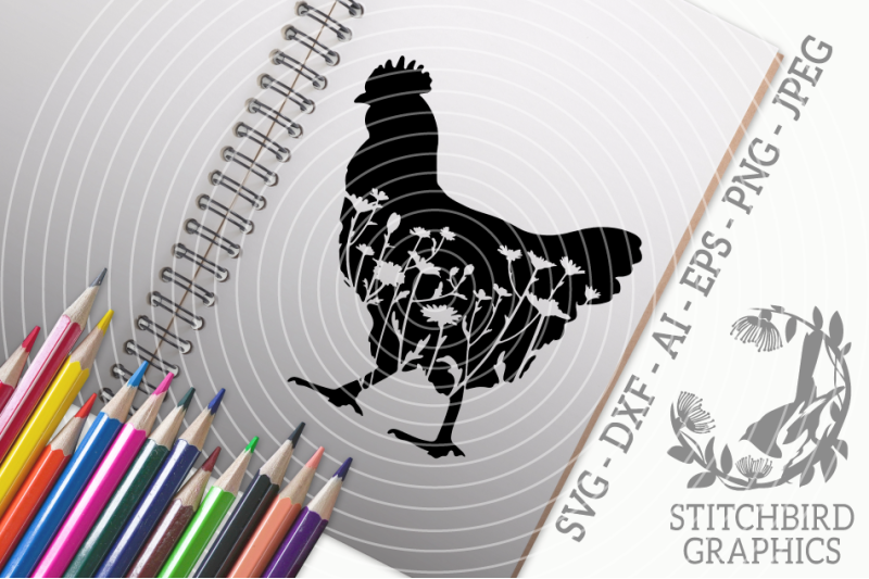 floral-meadow-hen-svg-dxf-instant-download-stitchbird-graphics