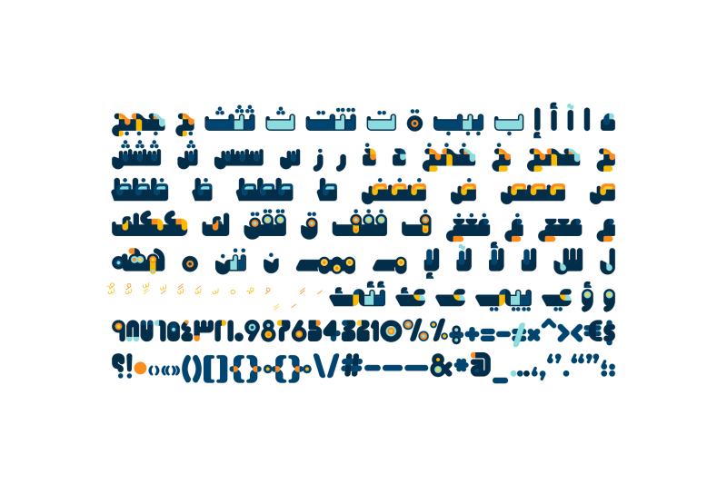 bahjah-arabic-color-font