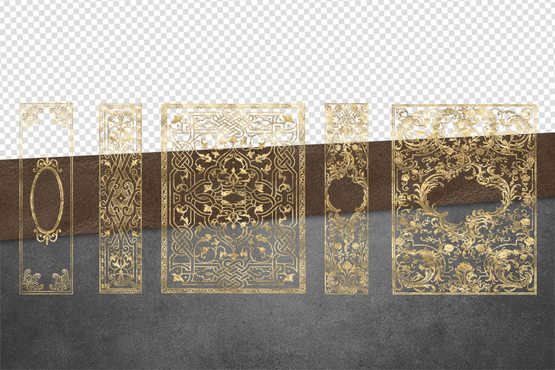 gilded-gold-old-book-cover-overlays