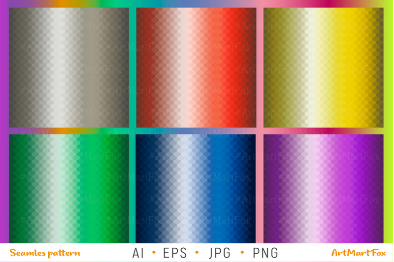 the-set-of-patterns-scales-in-3d-six-different-colors