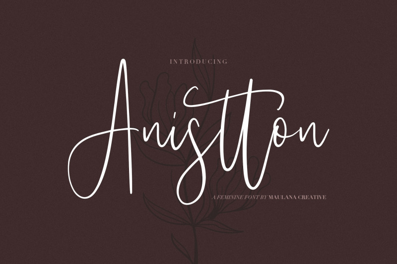 anistton-feminine-font