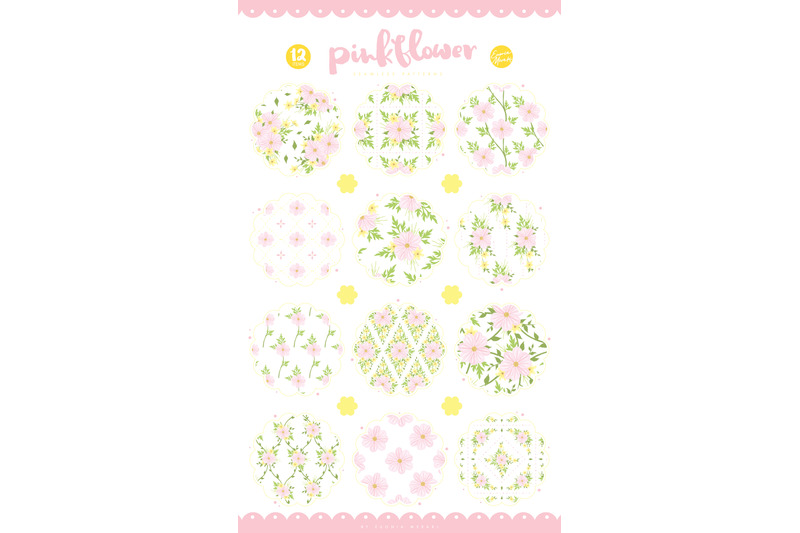 pink-flower-seamless-patterns
