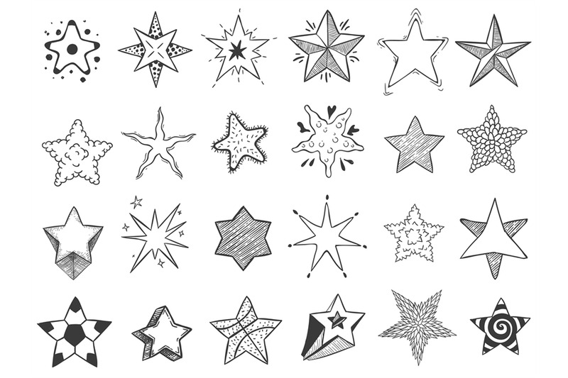 sketch-stars-doodle-star-shape-cute-hand-drawn-starburst-and-rating