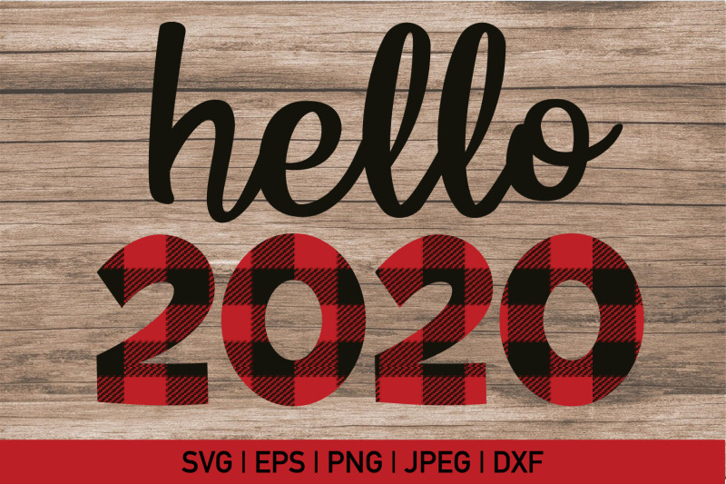 hello-2020-buffalo-plaid-svg