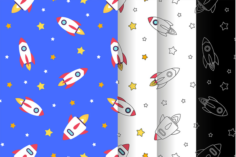 seamless-pattern-with-rockets
