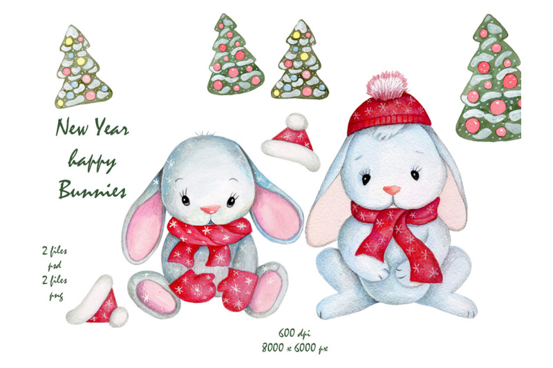 new-year-bunny-watercolor