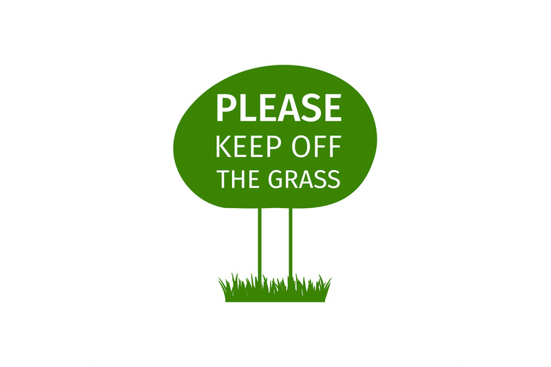 keep-off-the-grass-round-sign