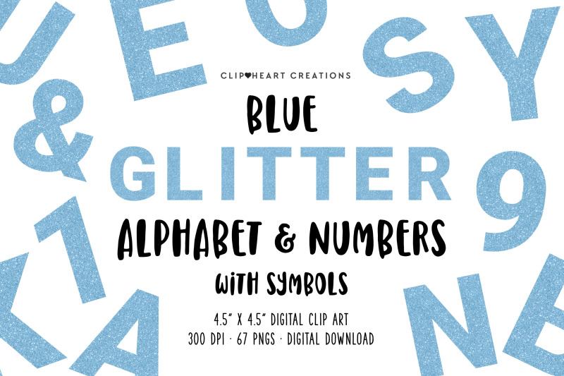 blue-glitter-alphabet-amp-numbers-with-symbols