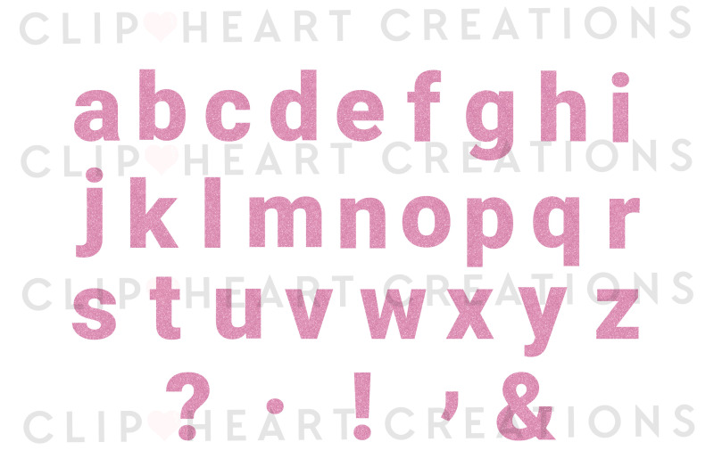 pink-glitter-alphabet-amp-numbers-with-symbols