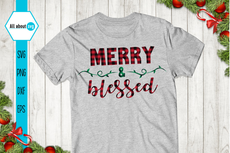 merry-and-blessed-christmas-plaid-svg