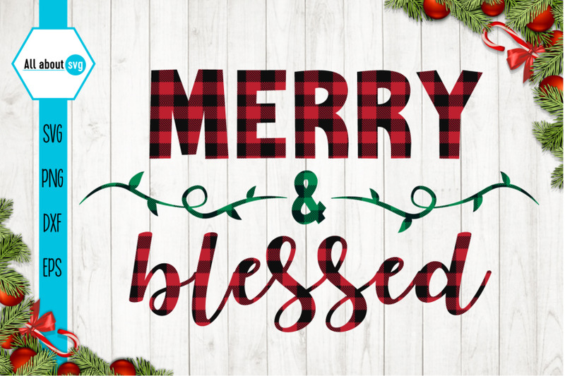 merry-and-blessed-christmas-plaid-svg