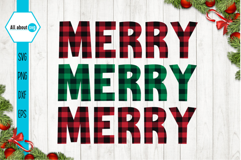 merry-merry-merry-christmas-plaid-svg