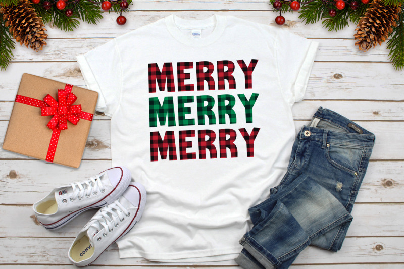 merry-merry-merry-christmas-plaid-svg