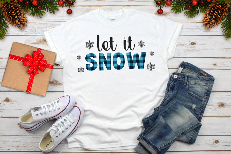 let-it-snow-christmas-plaid-svg