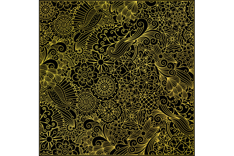 leaves-and-swirls-gold-decorative-pattern