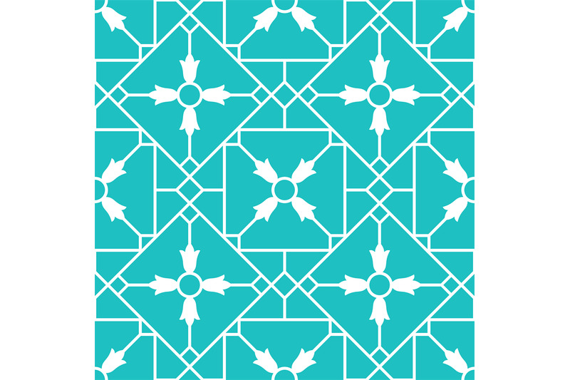 blue-arabic-ornamental-ceramic-tile