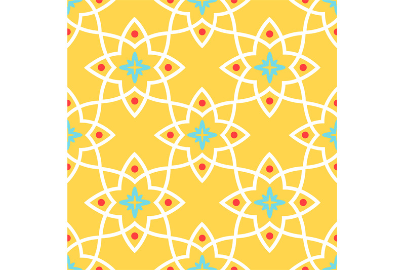 yellow-arabic-ornamental-ceramic-tile