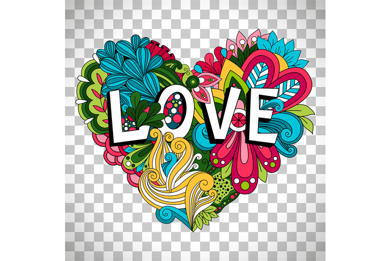 doodle-floral-heart-on-transparent-background