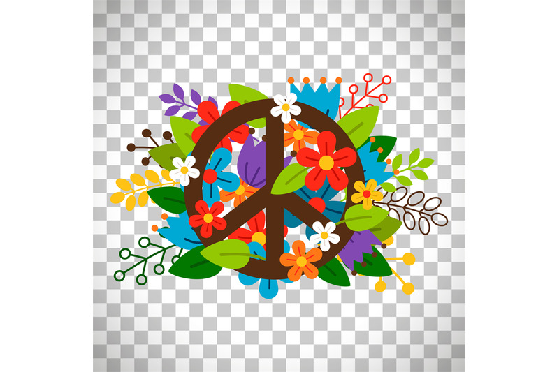 peace-symbol-with-flowers