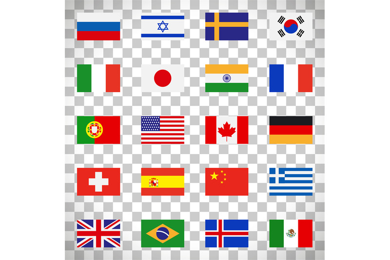 flags-icons-on-transparent-background