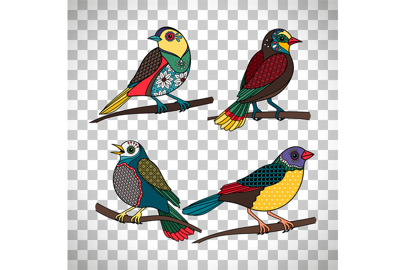 colored-birds-with-floral-patterns