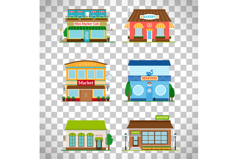 shop-facade-set-on-transparent-background