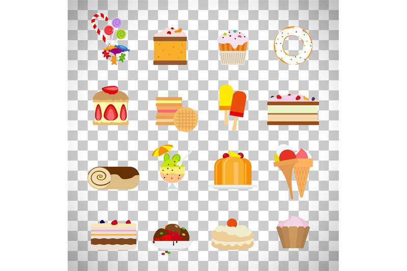 sweets-and-candies-flat-icons