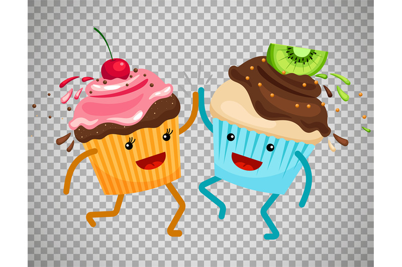 cupcakes-clap-hands-on-transparent-background