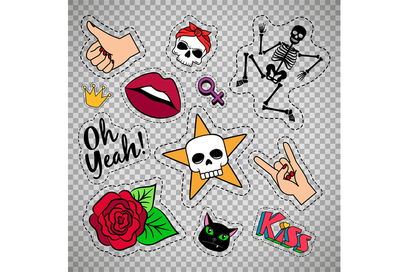 colorful-quirky-patches-on-transparent-background