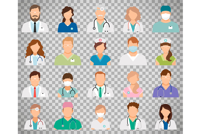 doctor-avatars-on-transparent-background