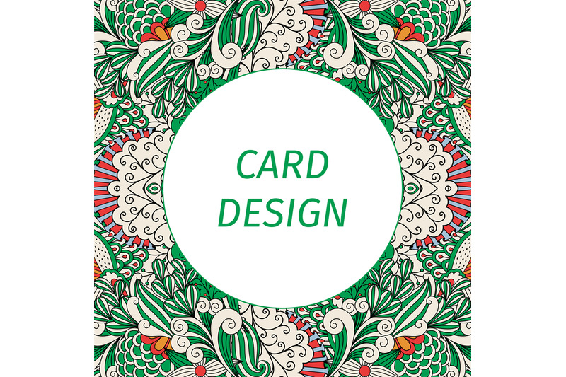 card-design-with-floral-green-pattern