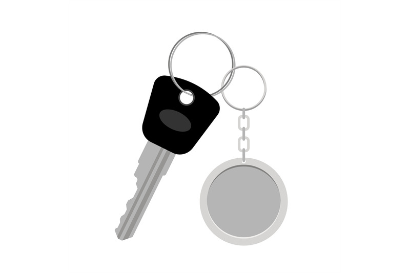 blank-metal-keyring-with-key