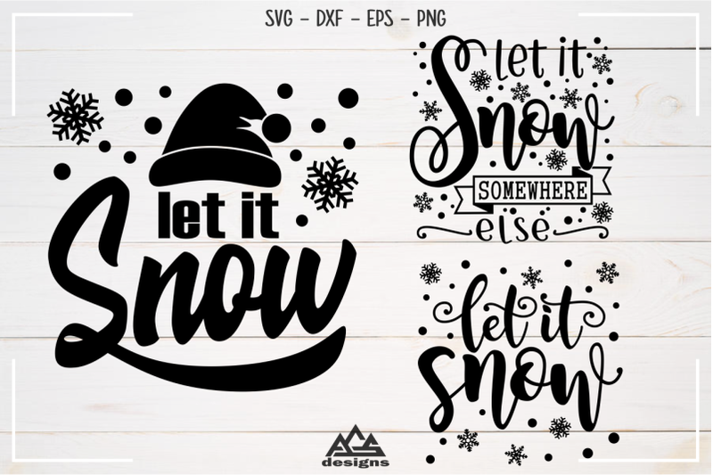 let-it-snow-winter-christmas-svg-design