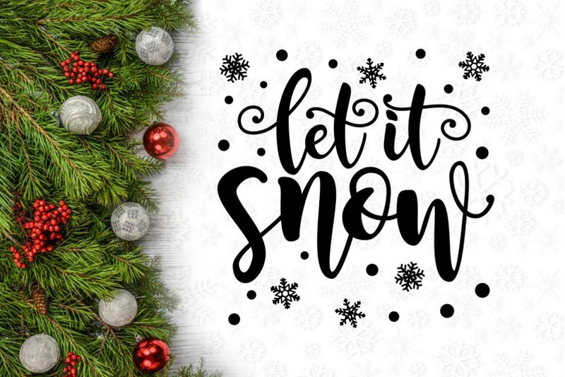 let-it-snow-winter-christmas-svg-design