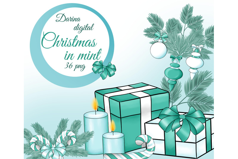 christmas-in-mint-clipart