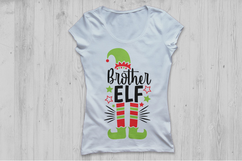 Brother Elf Svg Christmas Svg Elf Svg Brother Svg Elf Hat Svg By Cosmosfineart Thehungryjpeg Com