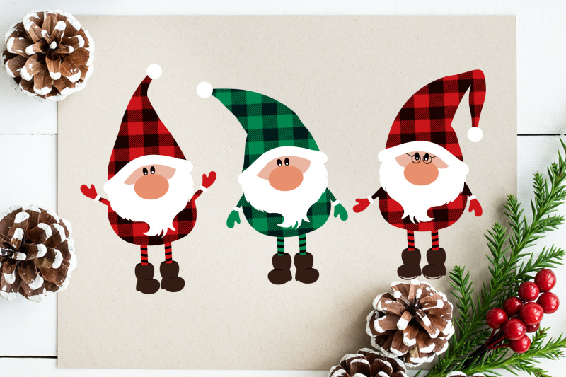 christmas-gnomies-buffalo-plaid-svg