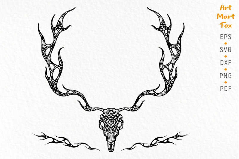 deer-head-in-gothic-style