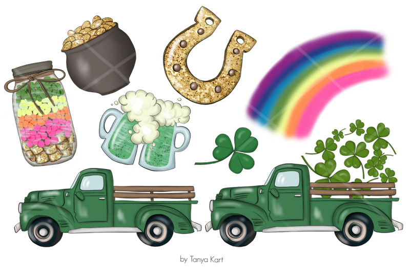 st-patricks-gnomes-icons-amp-pattern