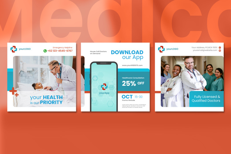 medical-social-media-post-template-with-a-red-color-theme