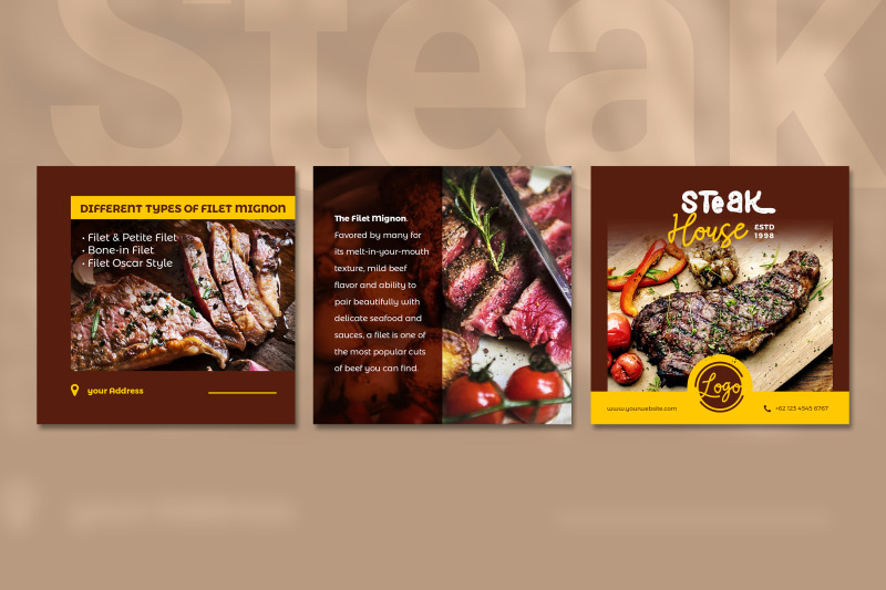 steak-social-media-post-template-with-a-brown-color-theme