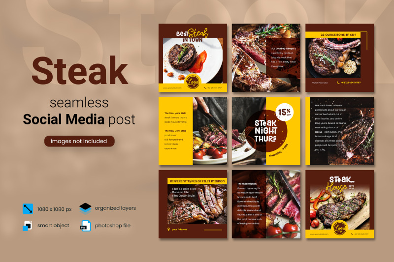 steak-social-media-post-template-with-a-brown-color-theme