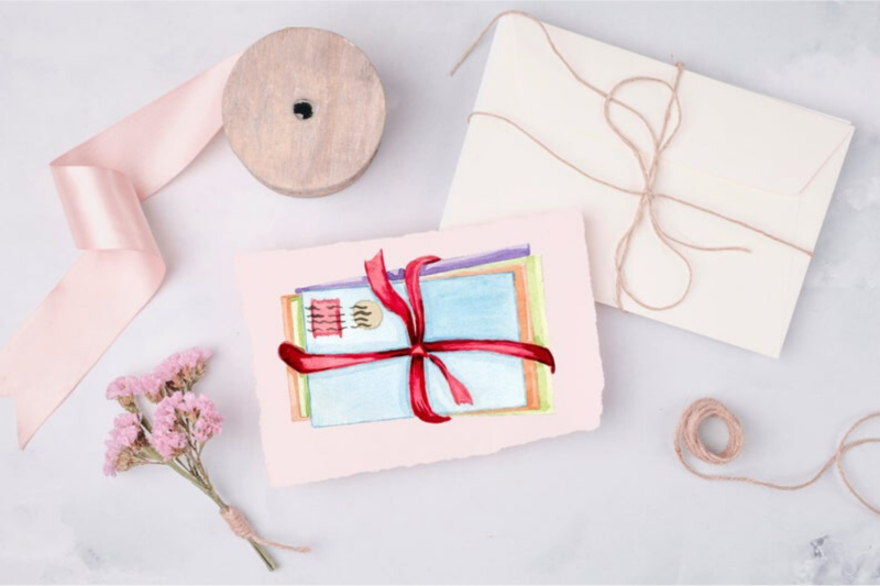 waterolor-books-and-candles