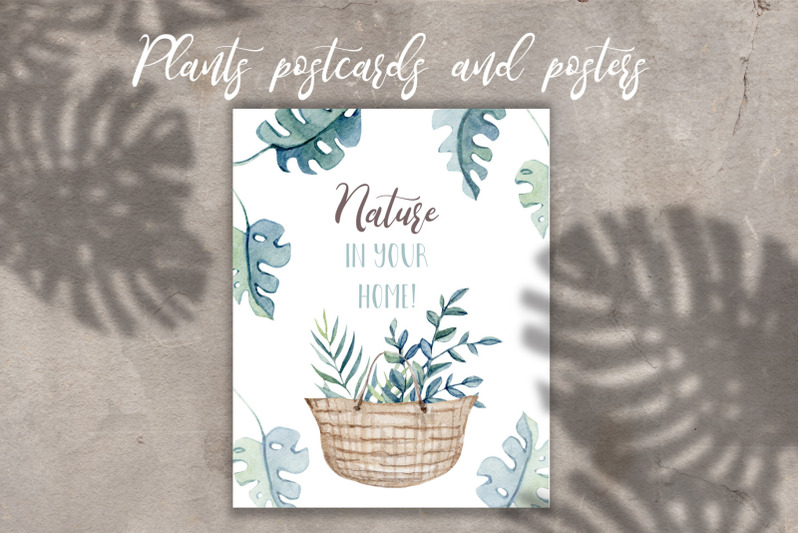 watercolor-plants-printable